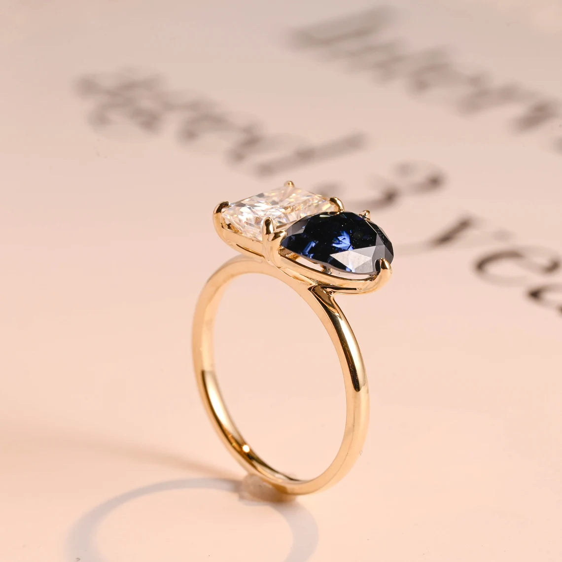 Blue pear sharpener ring