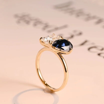 Blue pear sharpener ring
