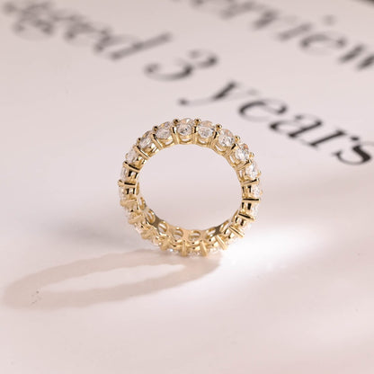 Moissanite full eternity ring
