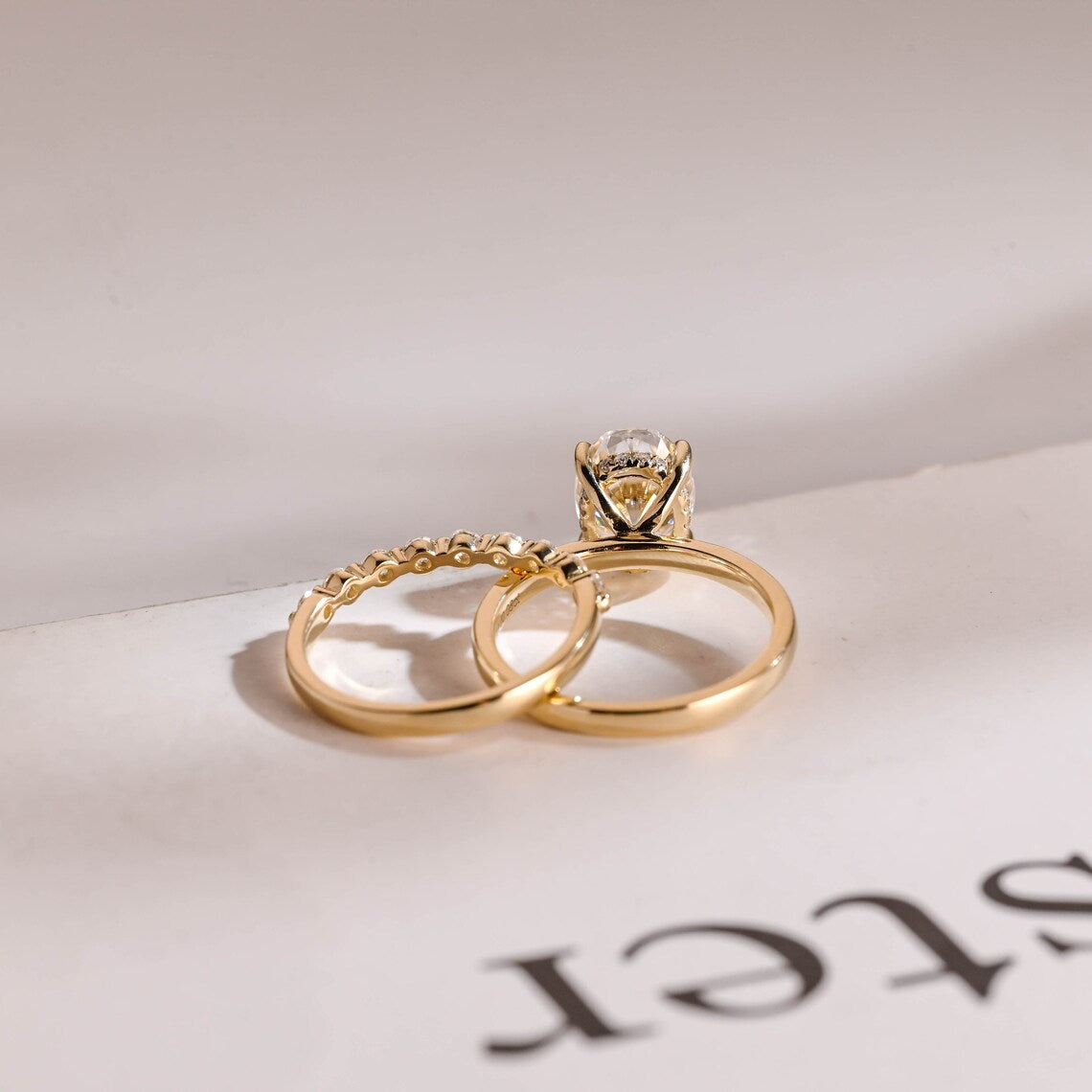 Luxury moissanite ring