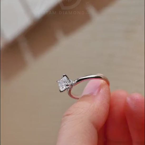 Hidden Halo Engagement Ring
