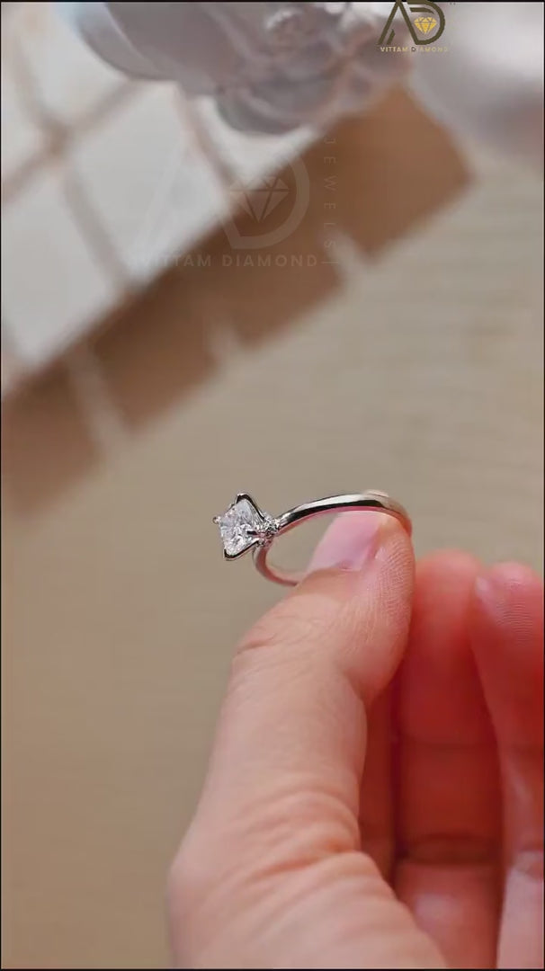 Hidden Halo Engagement Ring
