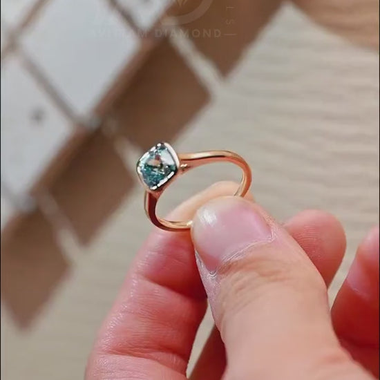 Cushion Cut Proposal Ring Design
