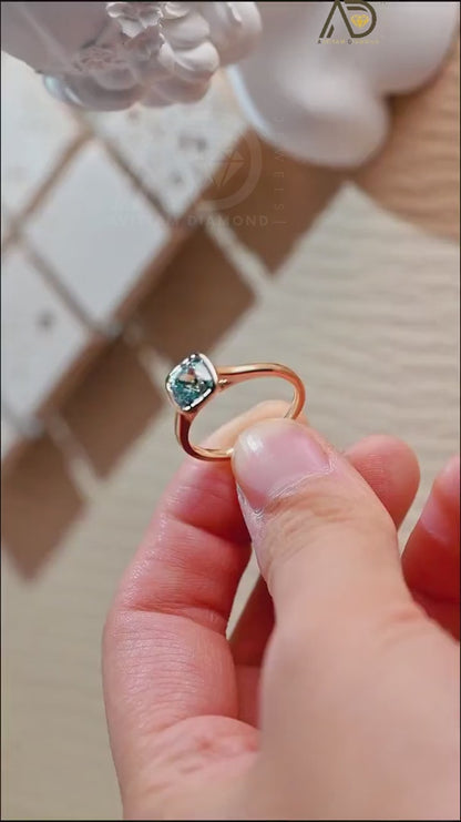 Cushion Cut Proposal Ring Design
