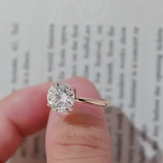 Round Cut Moissanite Bridal Ring
