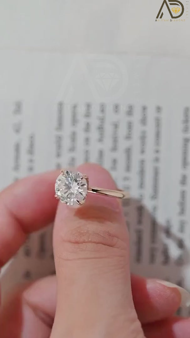 Round Cut Moissanite Bridal Ring
