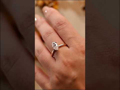 Marquise Moissanite Diamond Claw Prong Straight Shank Engagement Ring
