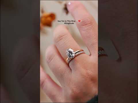 YouTube Video of Oval Cut Moissanite Diamond Engagement Ring