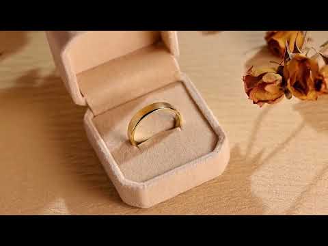 Classic plain solid gold wedding band for men and women. comfort-fit design, perfect for engagements, anniversaries, and daily wear. A luxurious symbol of love.