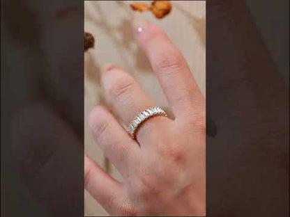 Baguette Cut Moissanite Diamond Full Eternity Luxury Wedding Band