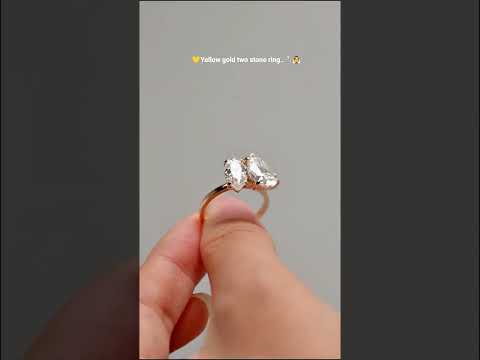 YouTube Video for Toi et Moi Engagement Ring-Two Stone Ring