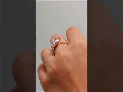 YouTube Video for Toi et Moi Engagement Ring- Two Stone Ring