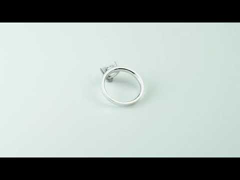 Trillion Cut Moissanite solitaire ring with claw-prong setting. A brilliant engagement or promise ring crafted for lasting sparkle and timeless sophistication.