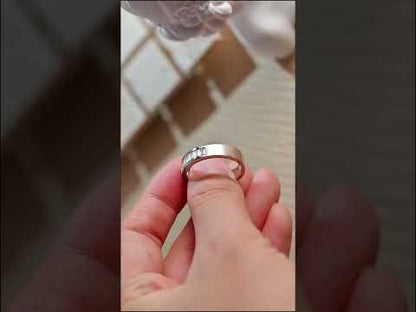 Emerald Cut Moissanite Channel Set Wedding Band Ring For Men & Women