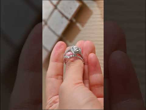 YouTube Video for Heart Shape Diamond Halo Ring