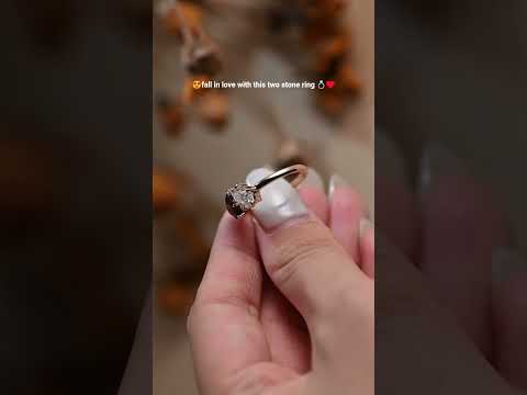 YouTube Video for Toi et Moi Engagement Ring-Two Stone Ring