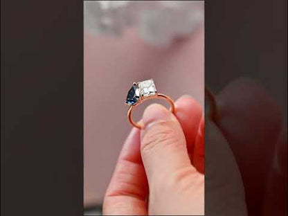 YouTube Video for Toi et Moi Engagement Ring-Two Stone Ring