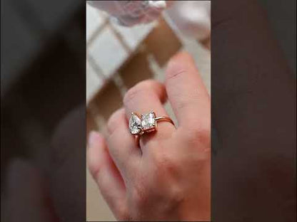 YouTube video for toi et moi engagement ring- two stone ring