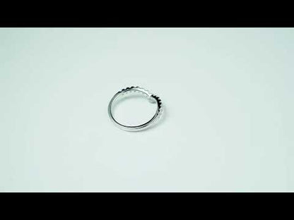 Round Moissanite Diamond Curved Band-Perfect Bridal Marching Band Ring