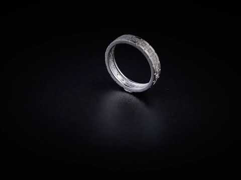 Unique round cut moissanite diamond vintage full eternity band with Art Deco elegance. Perfect wedding, anniversary, or stacking ring.