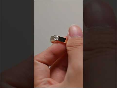 Asscher cut moissanite band ring with a classic prong setting and straight shank design. gold ring ideal for weddings, anniversaries, or daily luxury wear.