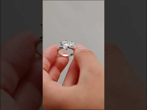 YouTube Video for Toi et Moi Engagement Ring-Two Stone Ring