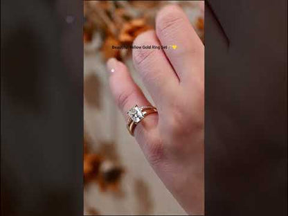 YouTube Video For Radiant Cut Diamond Engagement Ring with Eternity Band