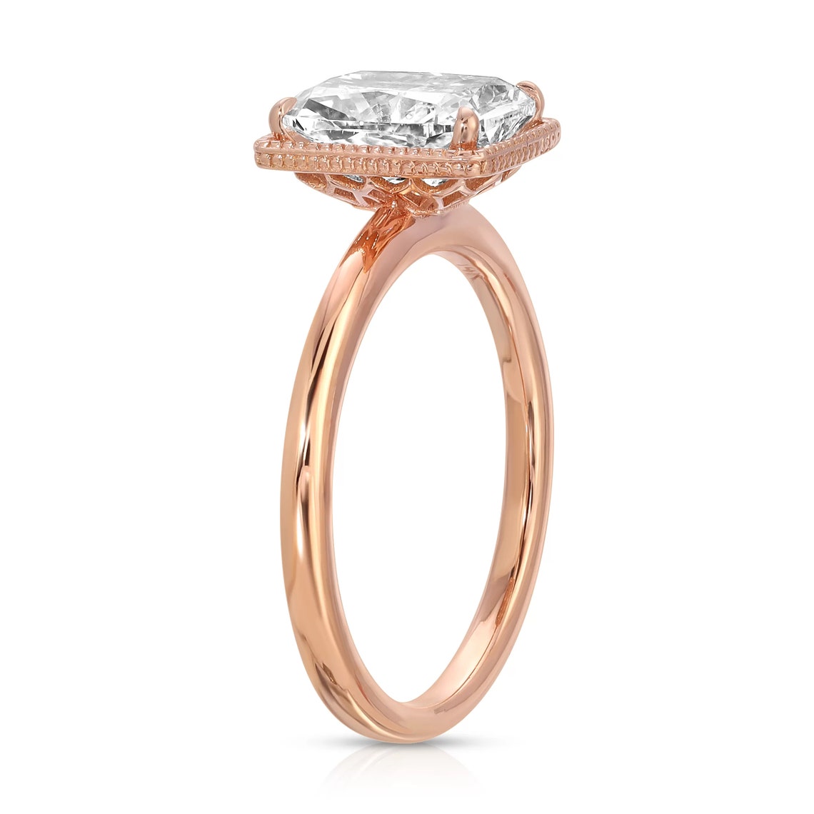 rose gold engagement rings