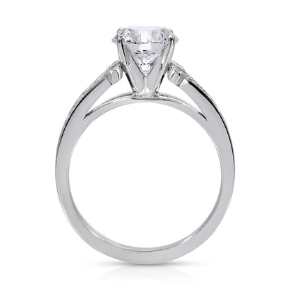 Bridal solitaire gift ring 