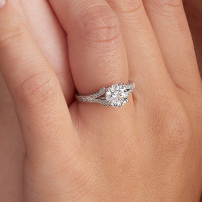 Edwardian-style engagement ring