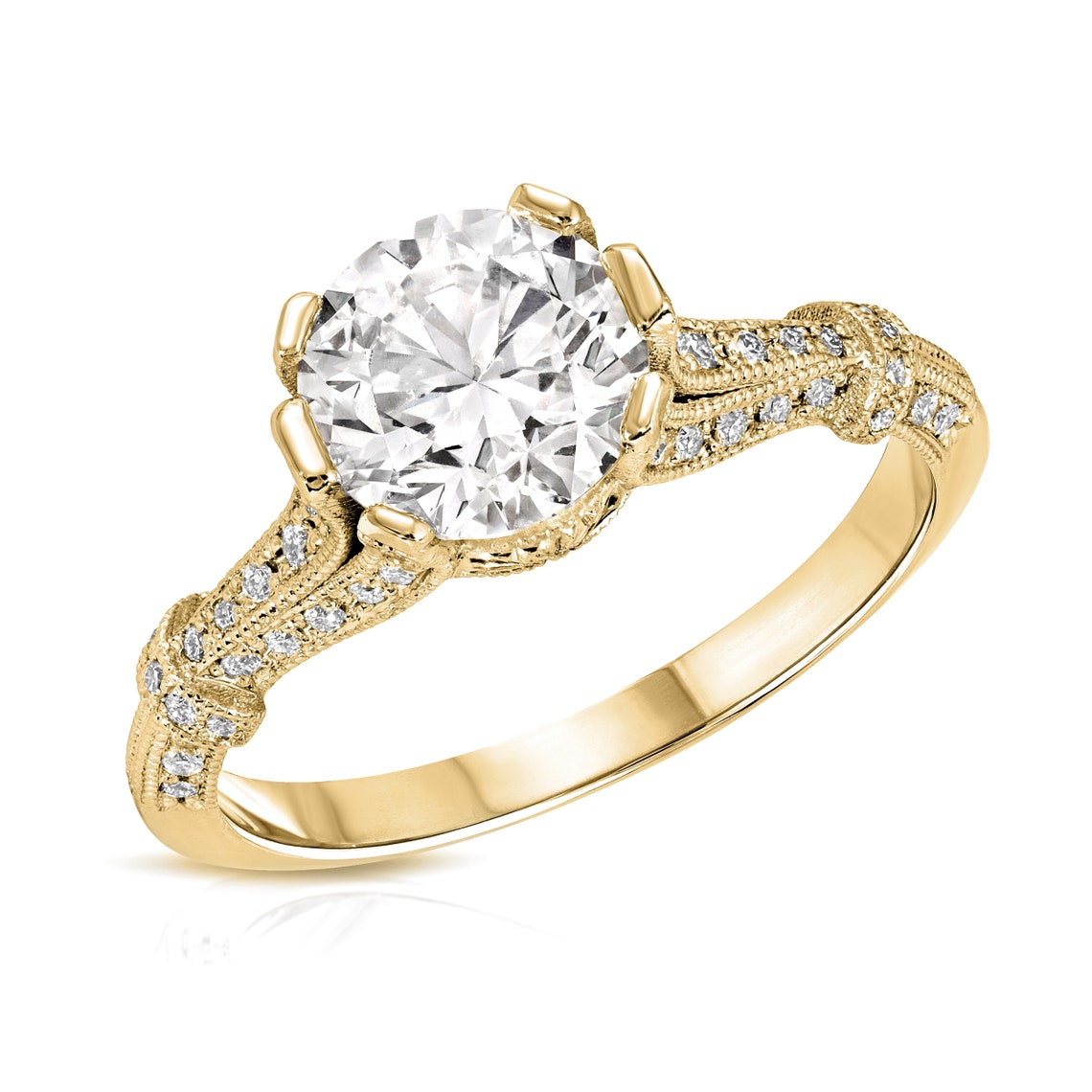 Yellow gold ring
