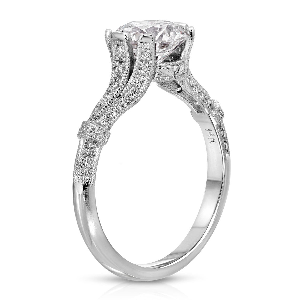 Cathedral shank proposal ring