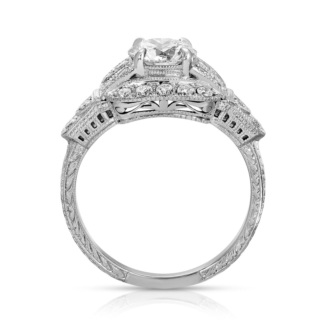 Vintage floral anniversary ring