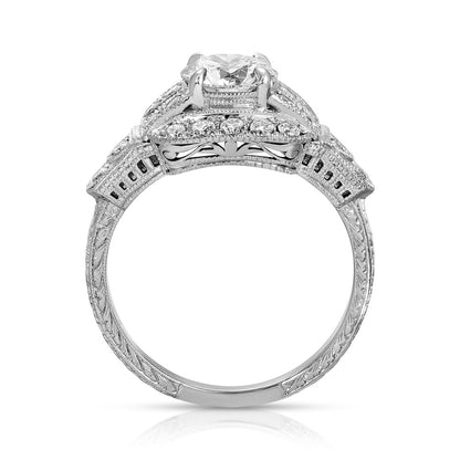 Vintage floral anniversary ring