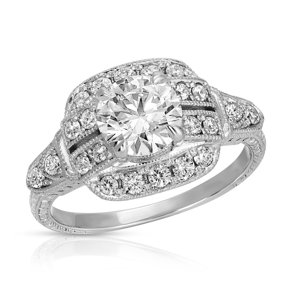White gold ring