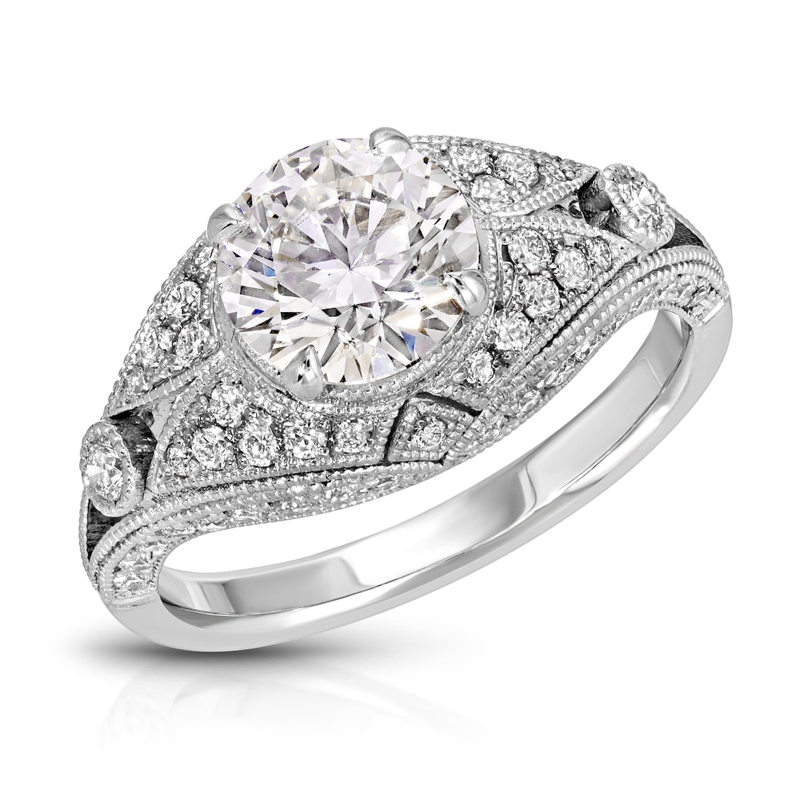 White gold ring