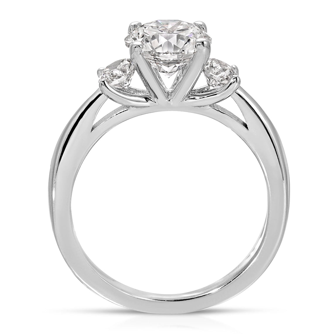 Cathedral shank promise ring
