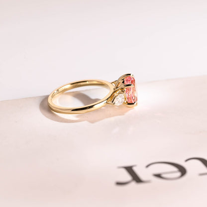 Yellow gold engagement ring
