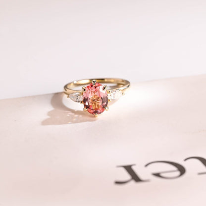Three stone engagement ring