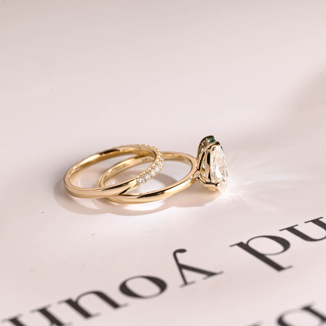 Half eternity wedding band
