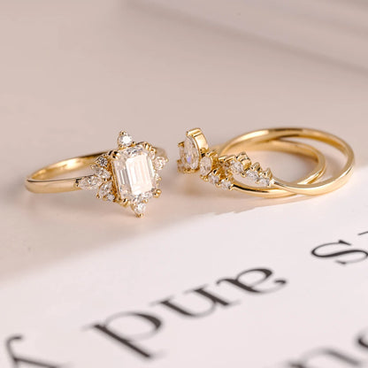 Cluster diamond accent ring