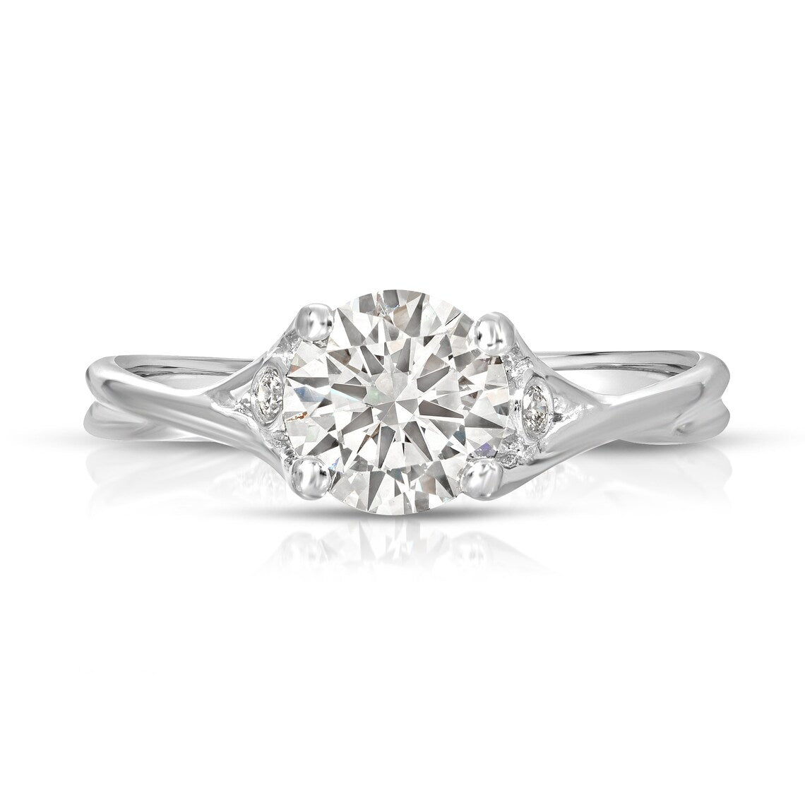 Prong-set solitaire ring